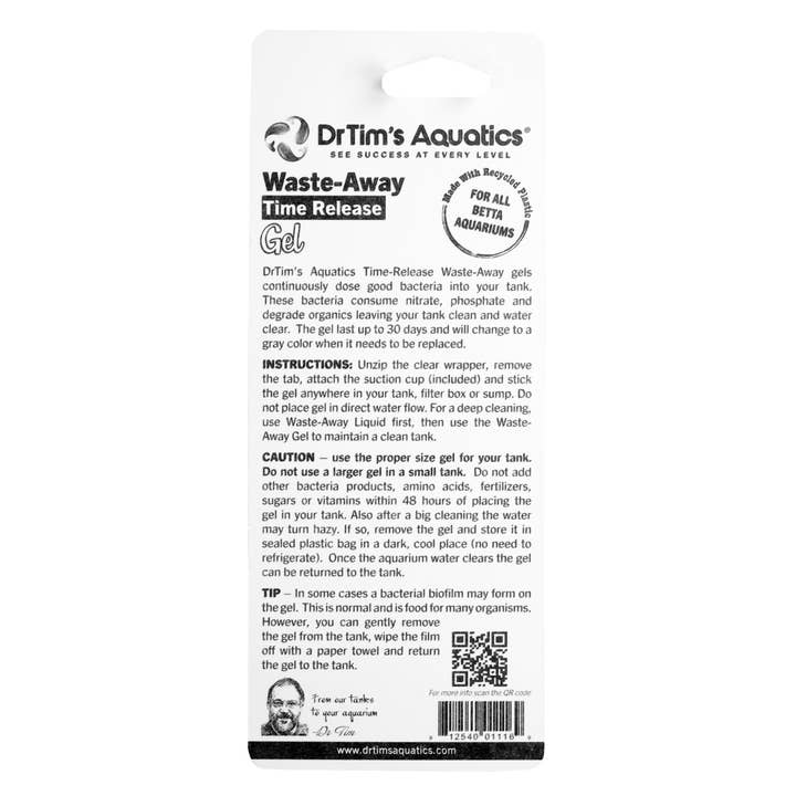 DrTim's Aquatics - Wholesale Pet Supplement - Not Cat/Dog - Waste-Away Gel Betta3