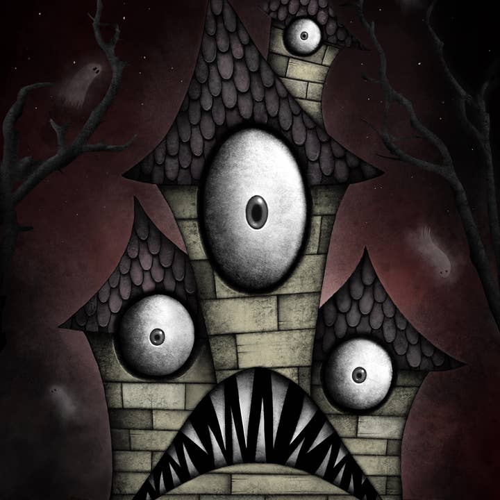 Creeptoons - Wholesale Art Print - Haunted House Print