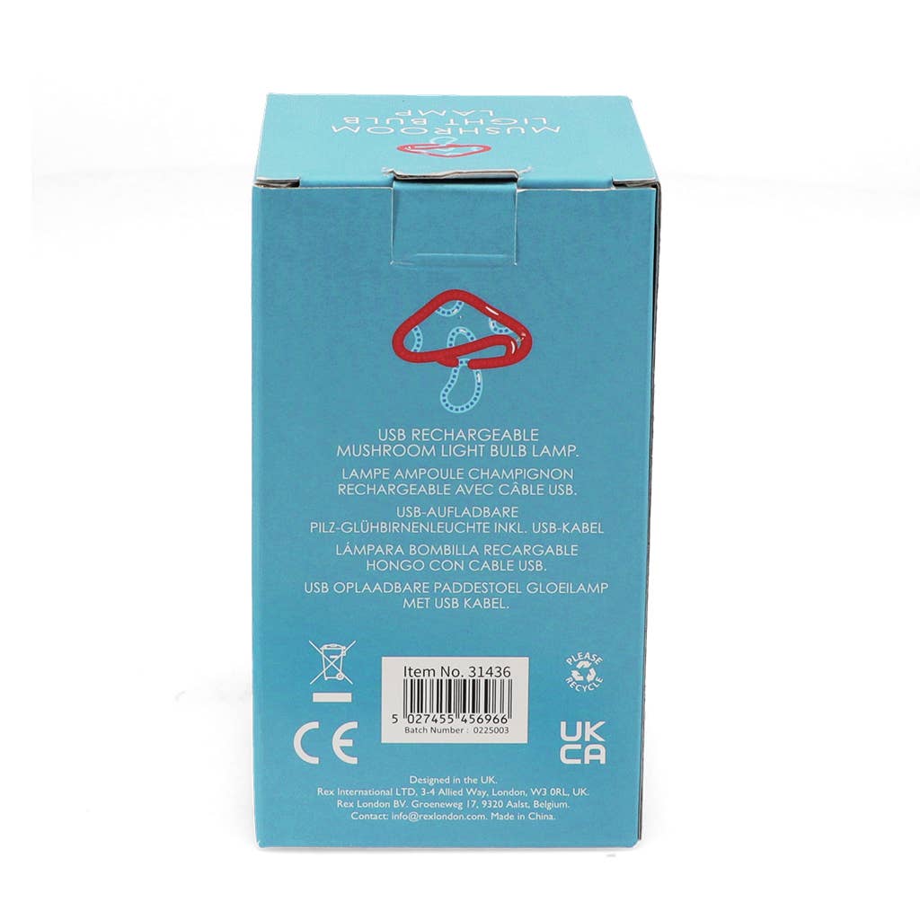 Rex B2B - UK – wholesale Accent/desk lamp – USB rechargeable light bulb lamp - Mushroom3