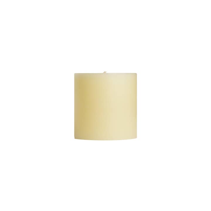 Mole Hollow Candles - Wholesale Pillar Candle - Off White Unscented Pillar Candles - 3x3", 3x6", 3x9" Sizes3