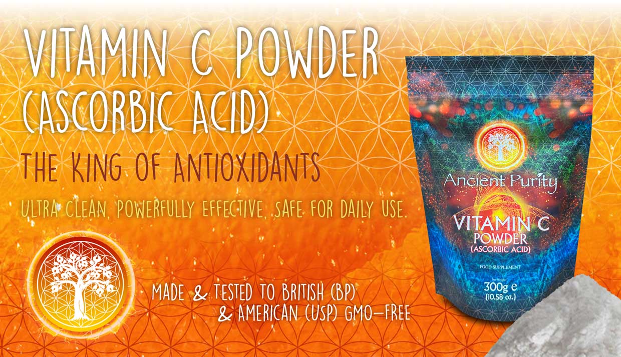 Ancient Purity - Wholesale Voedingssupplement/vitamine - Vitamine C Poeder - 300 g | Pure Ascorbinezuur | GMO-vrij3