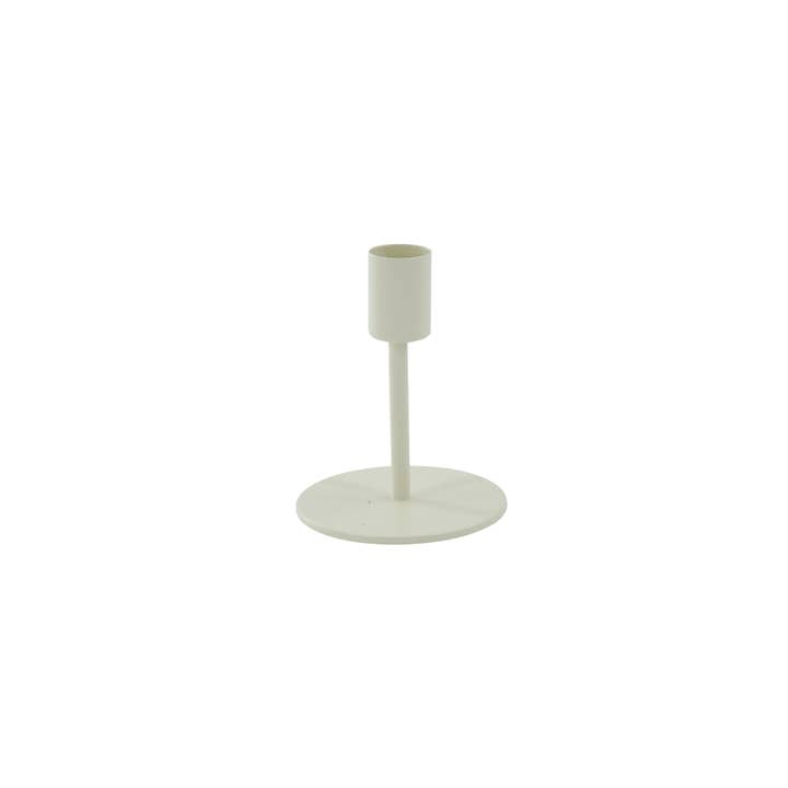 Candleholder - Basic - Metal - Sand - 8x8x10cm for wholesale by Housevitamin bv