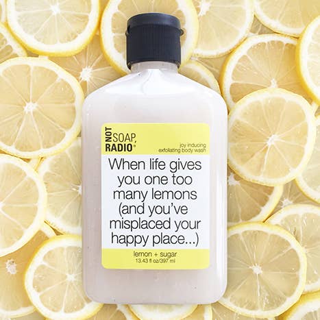 Not Soap, Radio – Engroshandel Bodyscrub/eksfolierende produkt – Når livet giver dig en for mange citroner... skrubbe