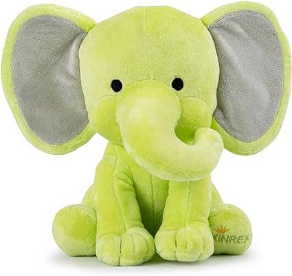 KINREX - Wholesale Stuffed/Plush Toy - Kids & Baby - Green Elephant Stuffed Animal – Stuff Animal Plush Toy 9"0