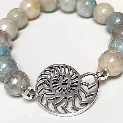 Bracelet nautique coquille nautique pour la vente par Fishgirl Designs