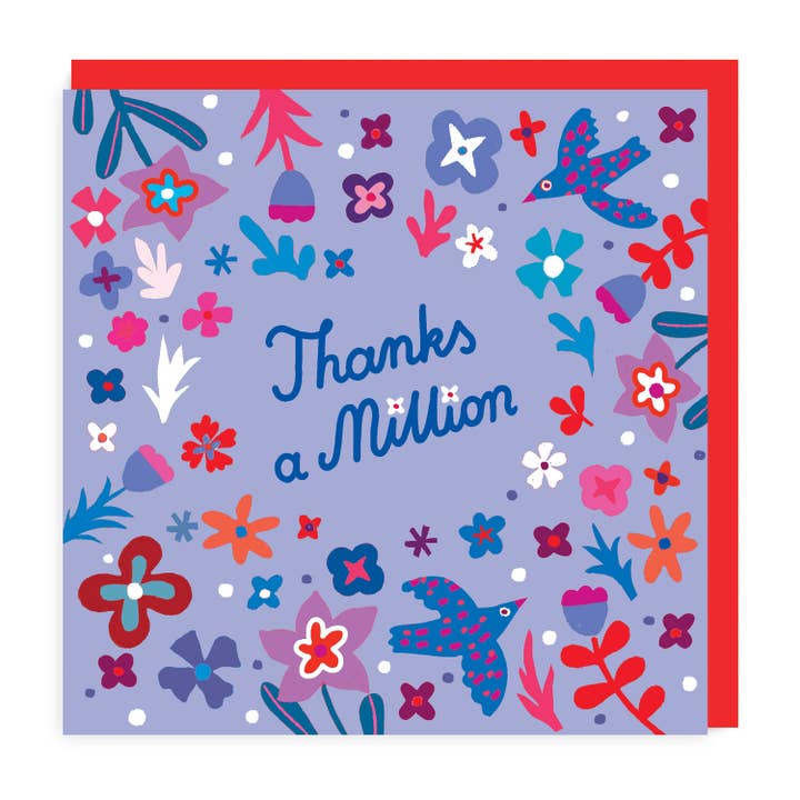 Tak en million - Pakke med 6 takkekort for engroshandel hos Martyna Zoltaszek Studio Ltd