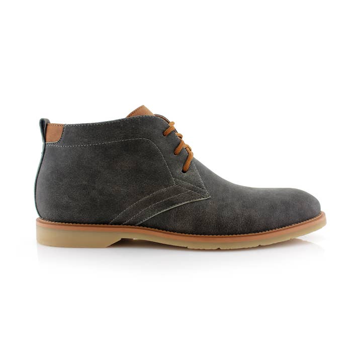 Grey Marvin Vegan Men's Chukka Boots with Memory Foam Insoles for wholesale on Faire