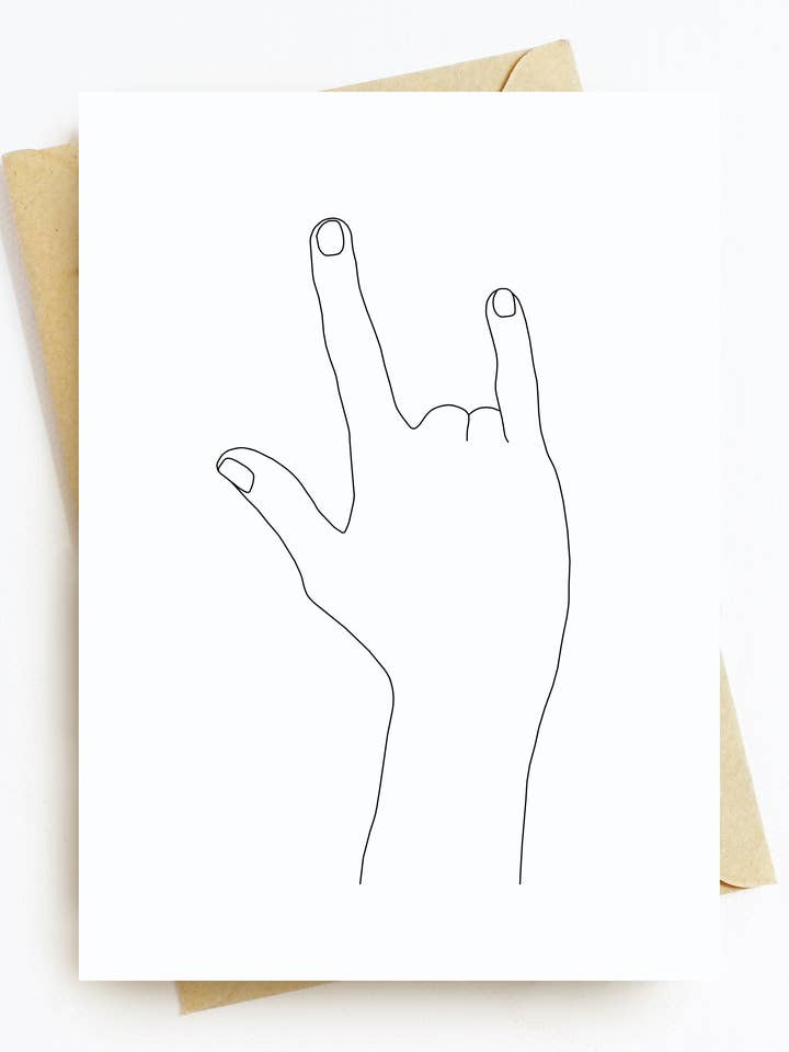 Carte de vœux « Love More » pour la vente par theresanucciaroneart