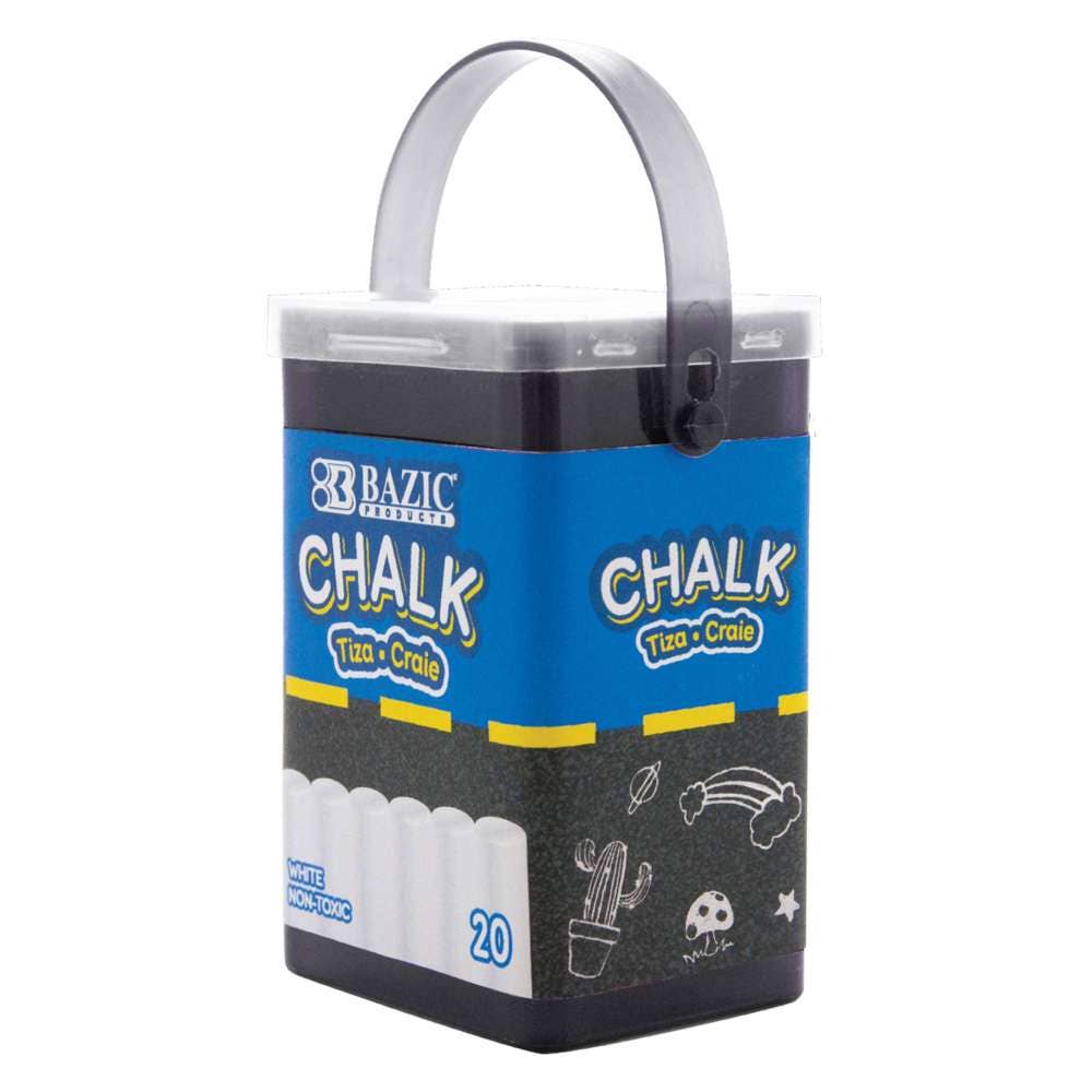 Luna Office Supply -  Everyday Essential - Wholesale Chalk - White Chalk (20/Bucket)0