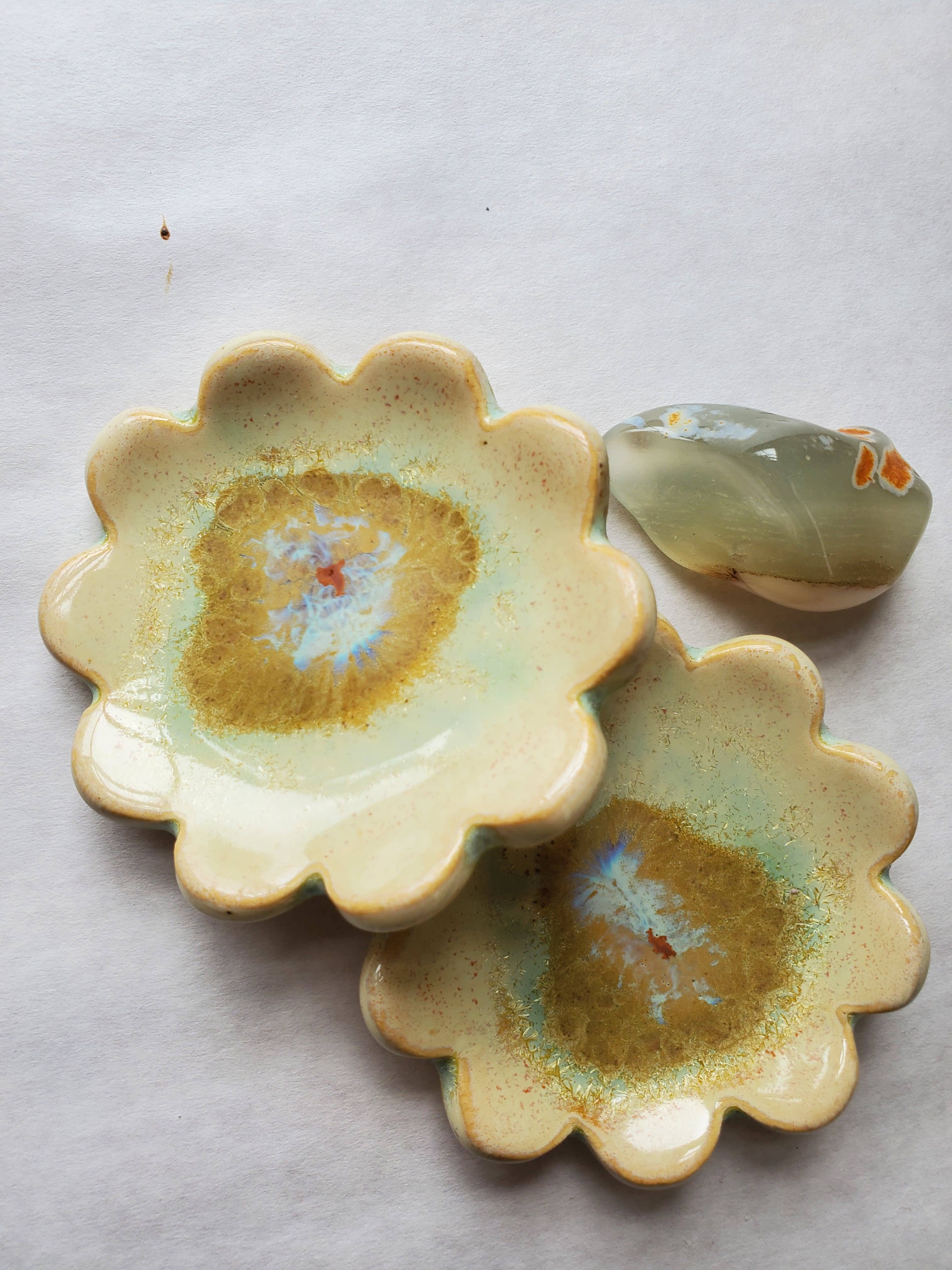 CURIOUS CLAY - Vendita all'ingrosso Portagioie - Piatto anello piccolo fiore9