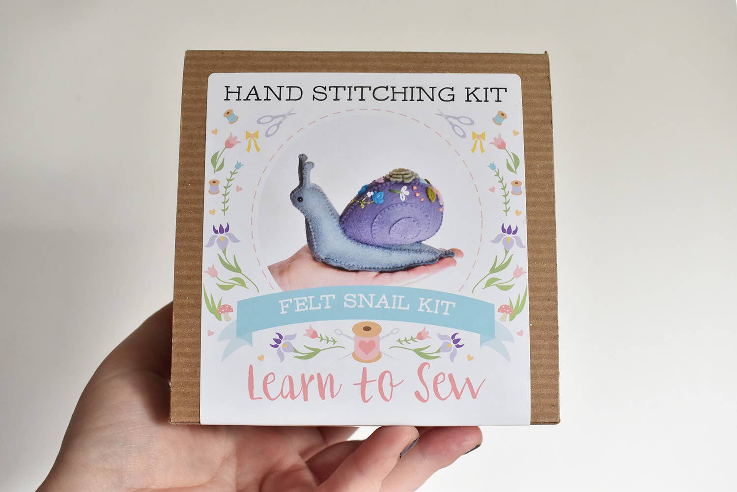 DelilahIris Designs - Wholesale Craft Sewing Kit - Make Your Own Stuffed Snail DIY Kit2