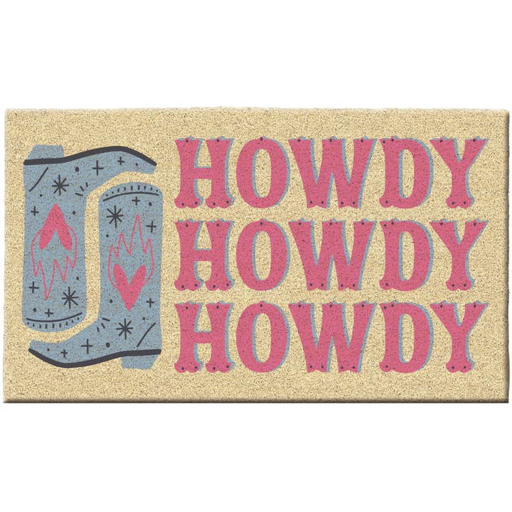 Howdy Howdy Howdy Doormat for wholesale by Design Imports