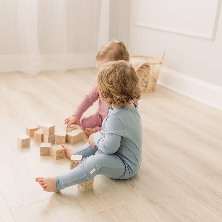 Double Zipper Bamboo Pajamas - Lennon for wholesale by Peep & Po