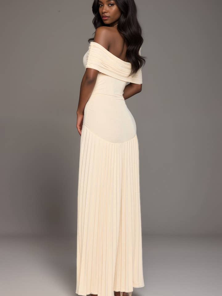 Nina Cheyenne Apparel - Wholesale Dress - Women's - Aria Serenity Maxi Dress Cream1