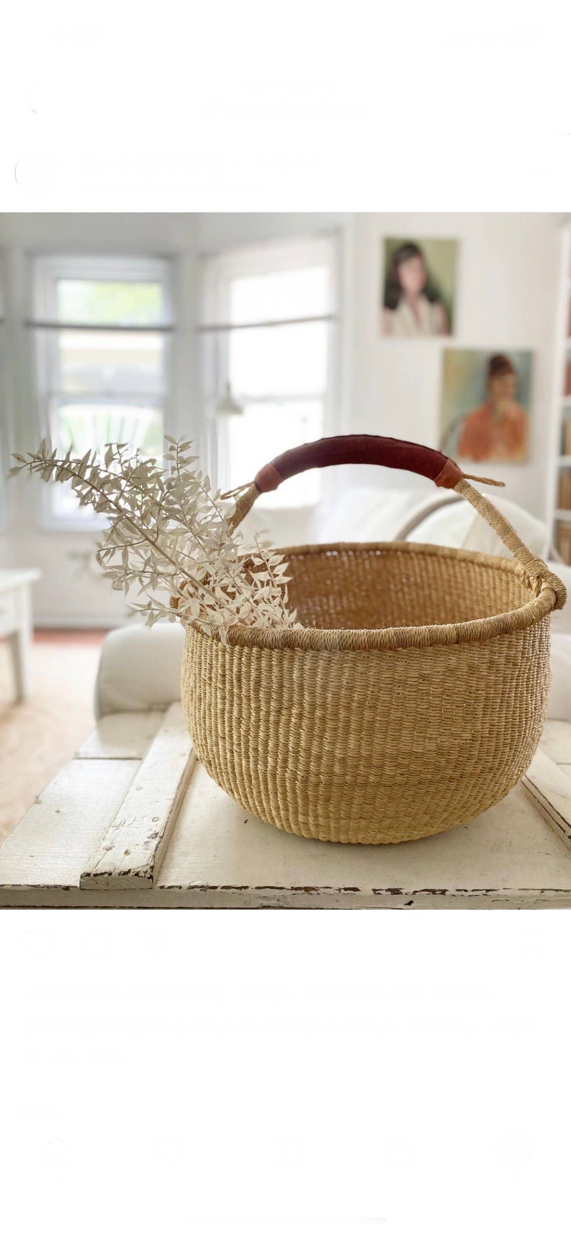 Jungle Direct - Wholesale Basket - Natural Round basket2