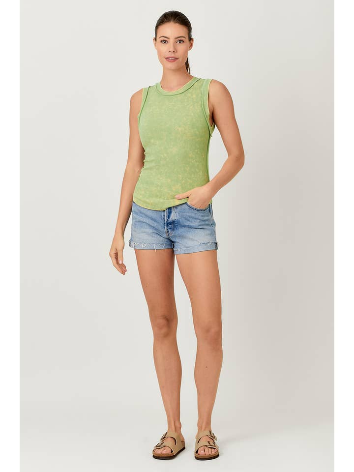 Mystree - Wholesale Tank Top - Women's - 60556 Exposed Seaming Ribbed Tank34