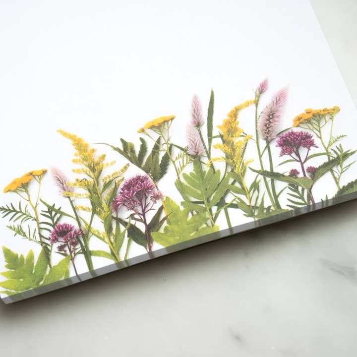 Bottle Branch - Wholesale Notepad - Large Notepad, Wildflowers4