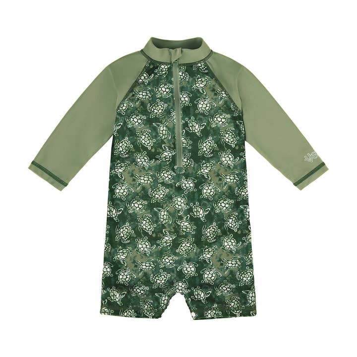 UV Skinz - Wholesale One Piece Swimsuit - Baby - Baby Boy's Long Sleeve Swim Romper19