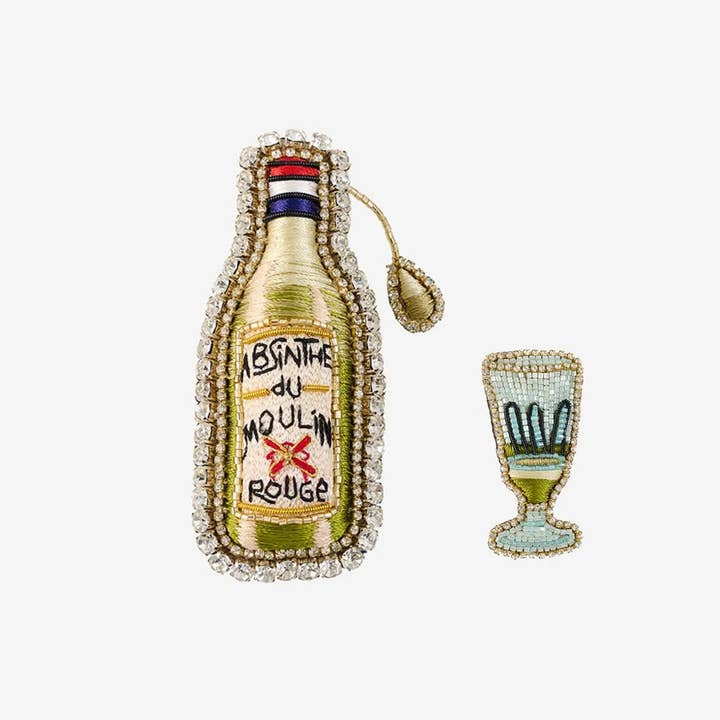 Céleste Mogador - Wholesale Brooch - "Absinthe Bottle" brooch1