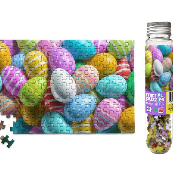 Easter Eggs - Mini Jigsaw Puzzle Unique Basket Gift for wholesale by Micro Puzzles