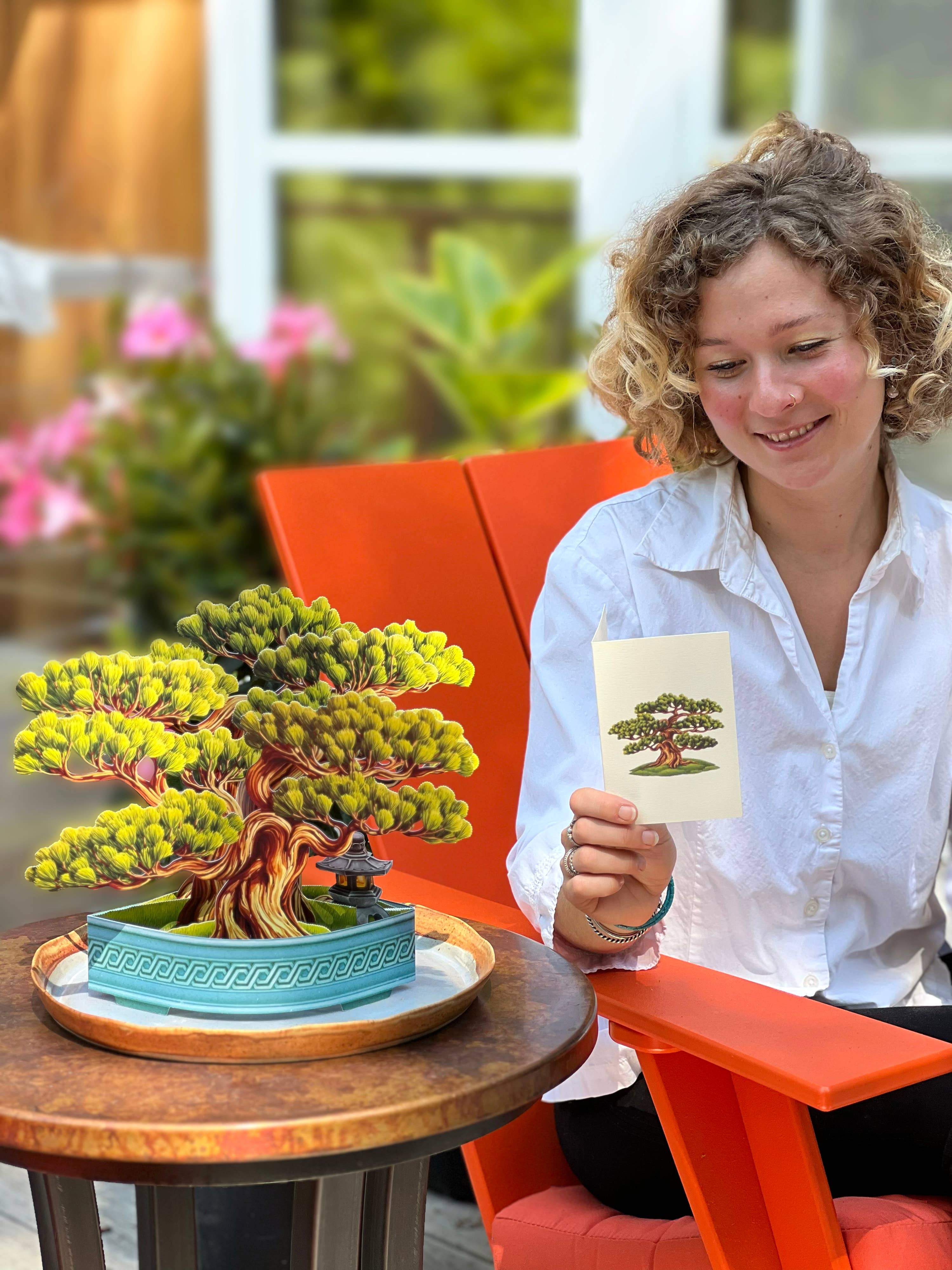 FreshCut Paper LLC - Wholesale Everyday Greeting Card - Wisdom Bonsai (8 Pop-up Greeting Cards)5