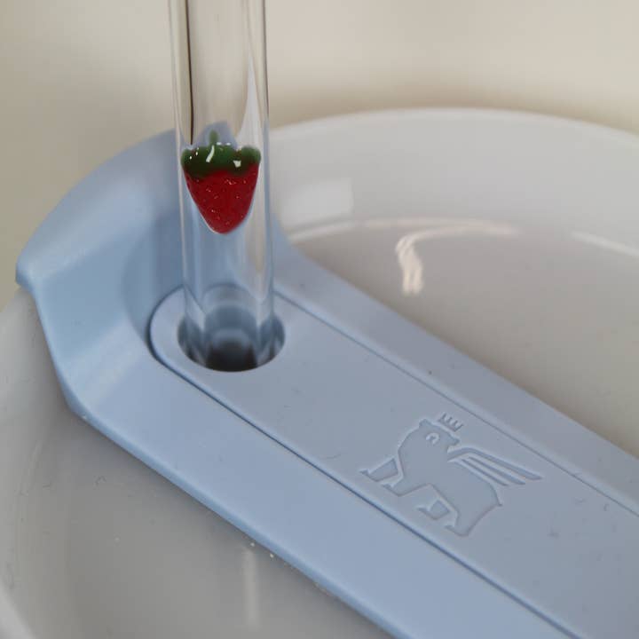Paille en verre à la fraise de 12 pouces avec brosse 40-44 oz pour la vente par DrinkingStraws.Glass LLC