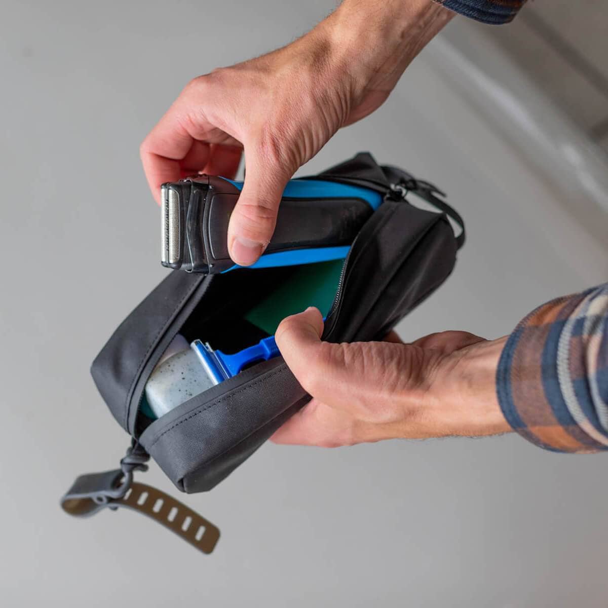 Gravel - Wholesale Toiletry Bag - Unisex - Explorer MINI™ Toiletry Bag - Minimal Travel3