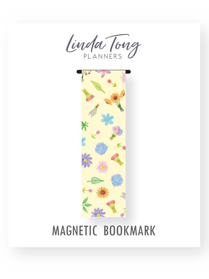 Flower Farm Magnetic Bookmark for wholesale by Linda Tong Planners