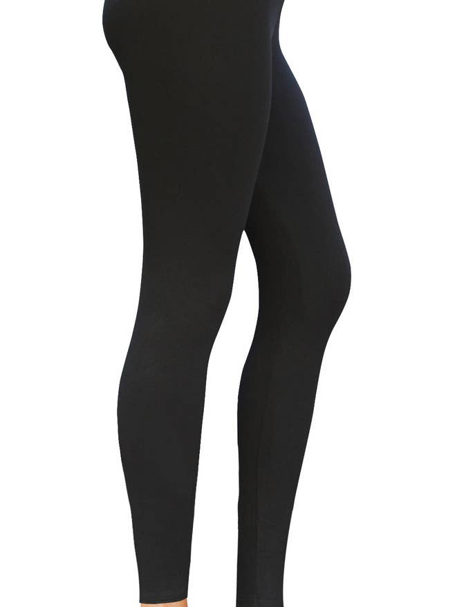 Legging noir à taille normale pour la vente par Comfy Forever