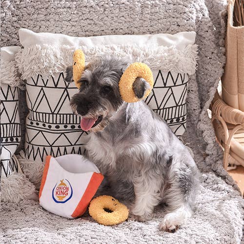 Hugsmart Products Inc – Großhandel Plüschtier – Hund – HugSmart Pet - Food Party | Onion Ring - Interaktives Spielzeug4