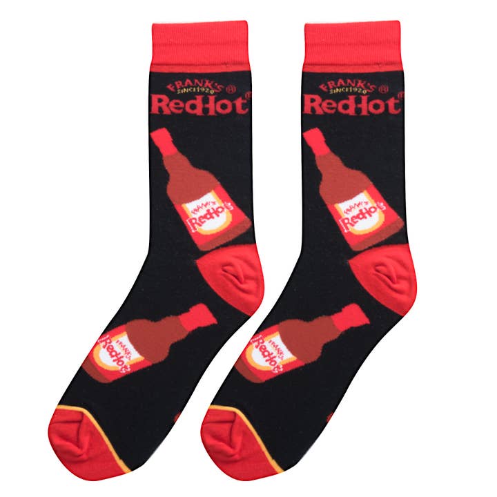 Franks Red Hot Bottles Socks for wholesale by Cool Socks