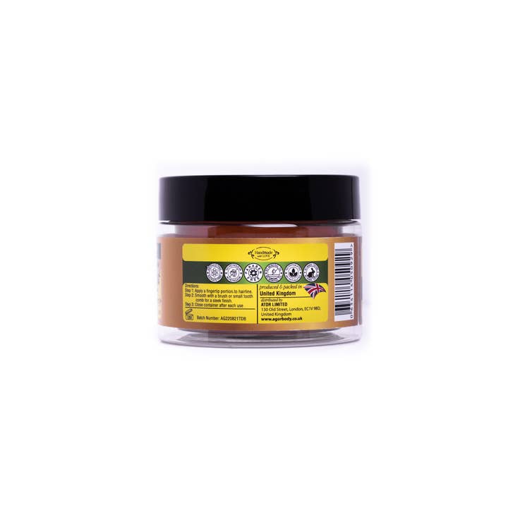 Agor - Vente Gel/mousse de coiffage - Contrôle des bords de graine de lin biologique Agor (100g)1