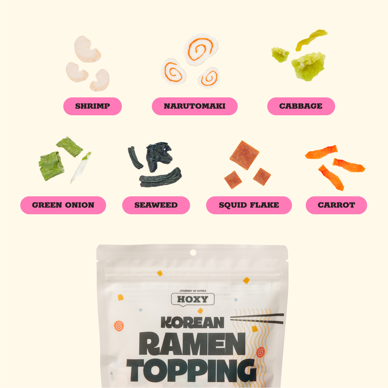 HOXY™ Korean Seasoning Powders – wholesale Ramen – HOXY™ Seafood Dried Ramen Topping (Korean)5