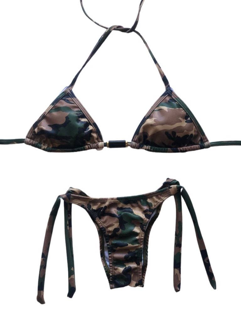 Benatti Beachwear - Wholesale Two Piece Swimsuit - Women's - Liquid Camo Cheeky Bikini SET0