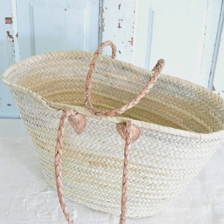 STRAW BAG Basket-Braided Handle, Straw Moroccan Bag for wholesale by HandmadeBestSeller