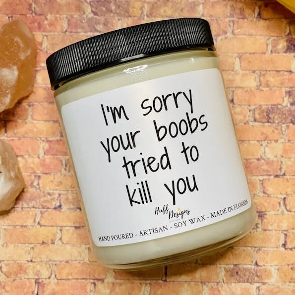 Cáncer de mama, regalo de apoyo contra el cáncer, regalo para sobrevivientes de cáncer para venta al por mayor de Huff Designs Candle Co