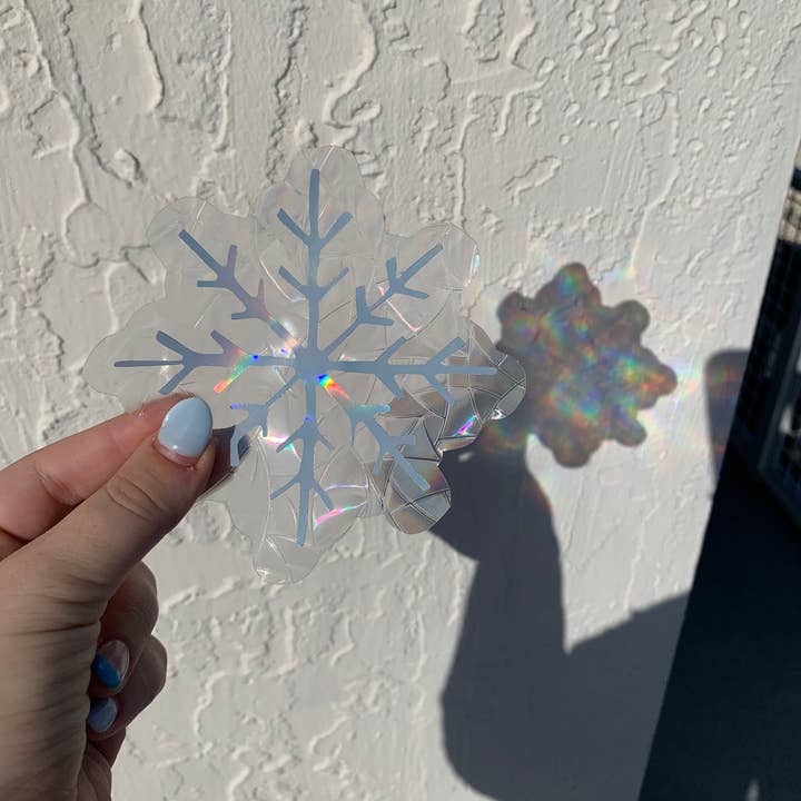 The Spicy Creative – Großhandel Sonnenfänger – Schneeflocke Sonnenfänger Aufkleber, Regenbogen-Sonnenfänger Aufkleber1