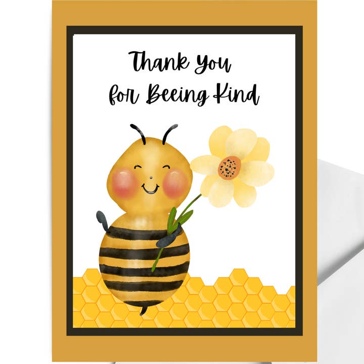 Carte de vœux Merci d'être gentil pour la vente par Sweet Sketches