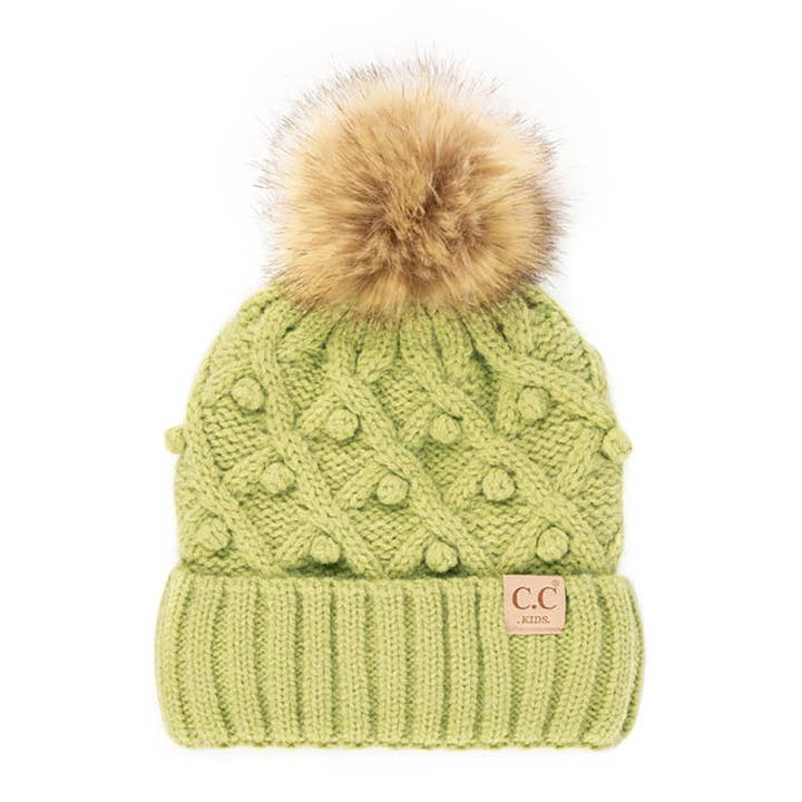 Hana - Wholesale Beanie - Kids - C.C Bobble Beanie Kids Hat6
