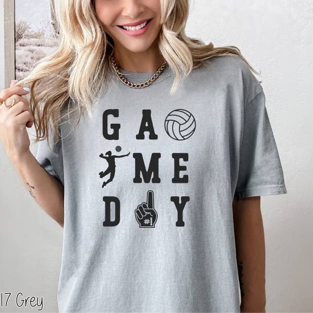 Volleyball Stacked Game Day #BS6599 for wholesale by Bama Screens