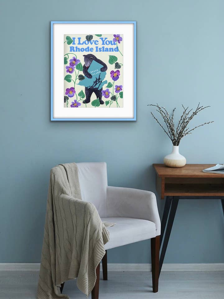 "Stampa 'Ti Amo Rhode Island'" per la vendita all'ingrosso da parte di 3 Fish Studios