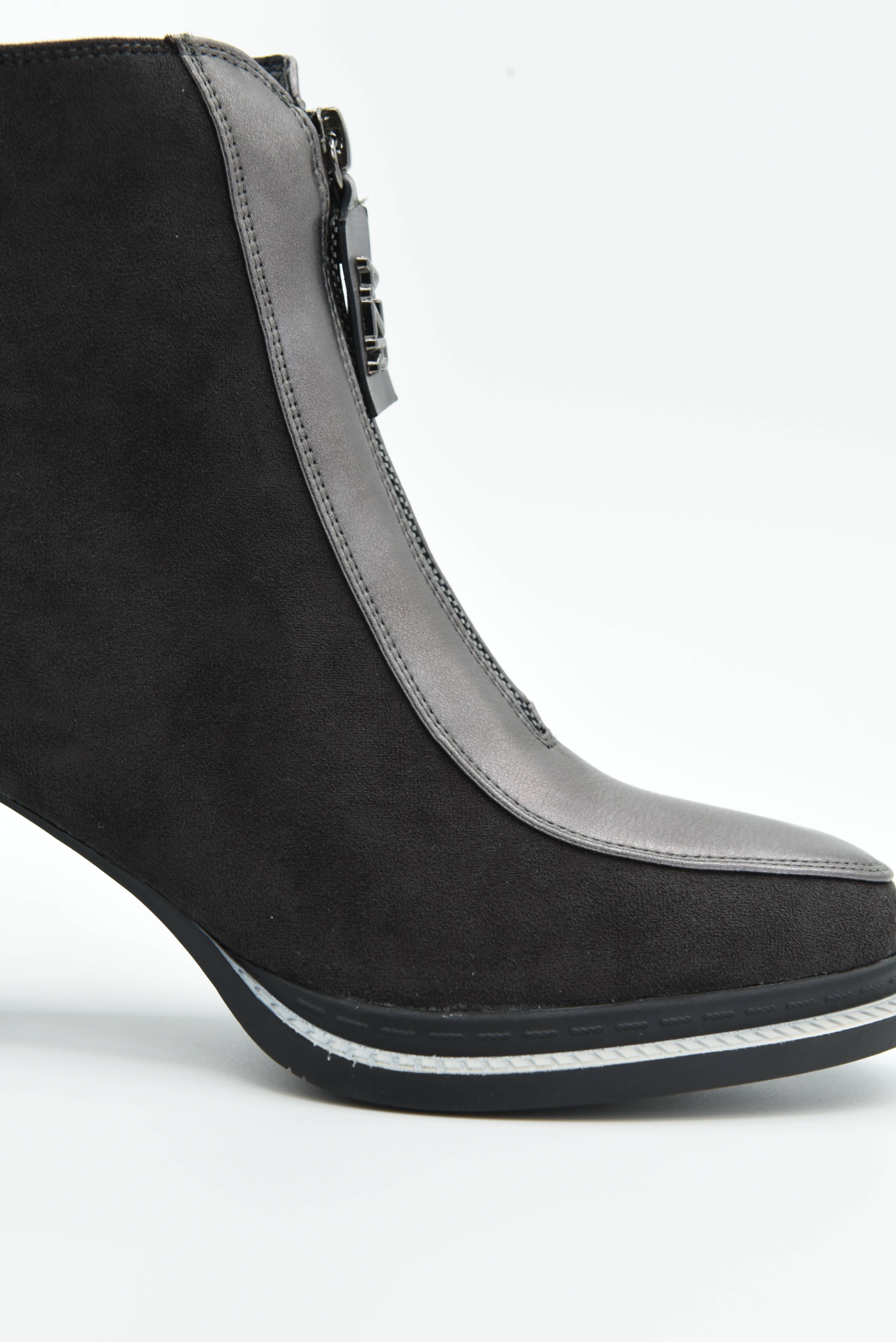 Azarey - Wholesale Booties - Women's - Bicolor ankle boot with front zipper 462K274 6