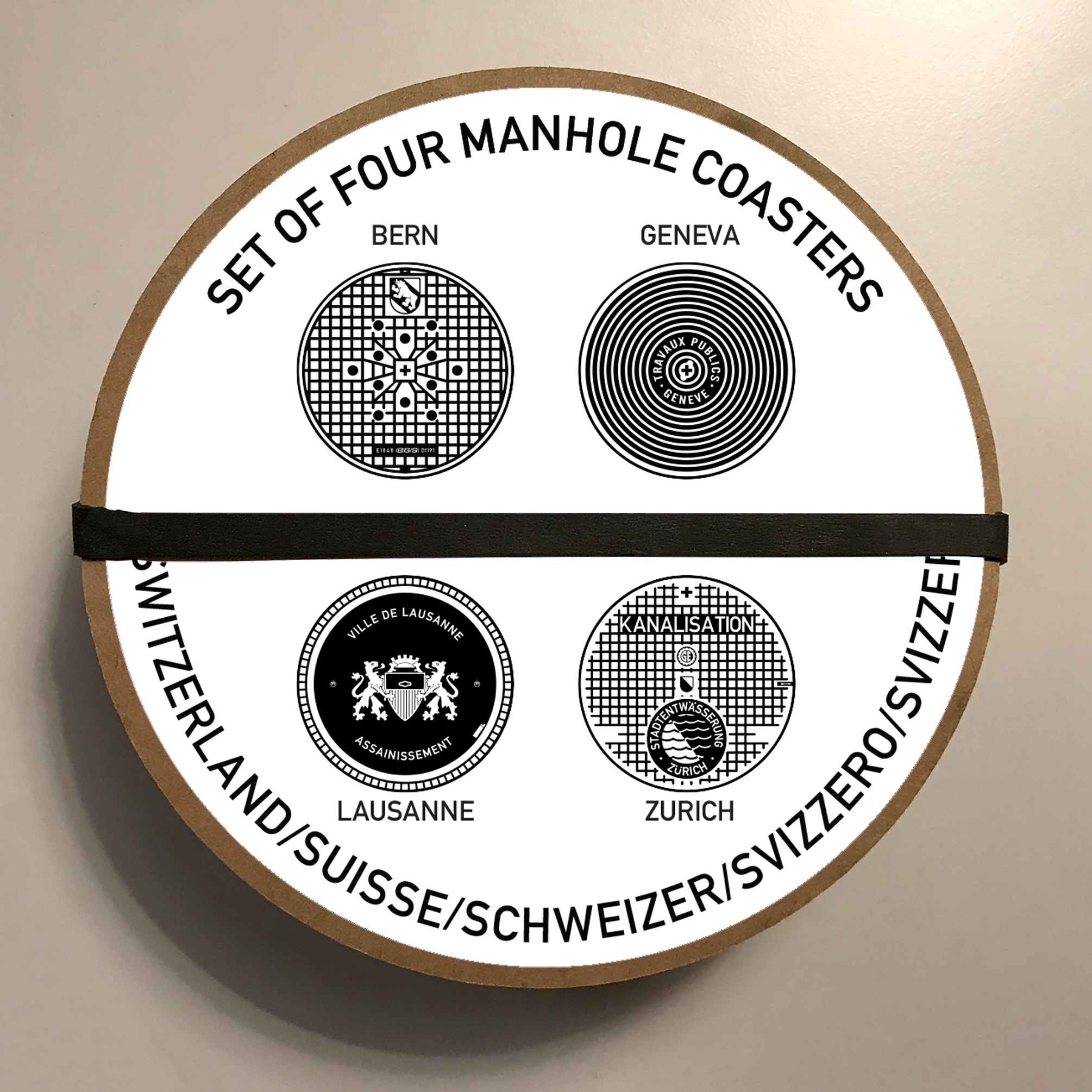 Tombino - Wholesale Coasters - Manhole Cover Coasters Switzerland1