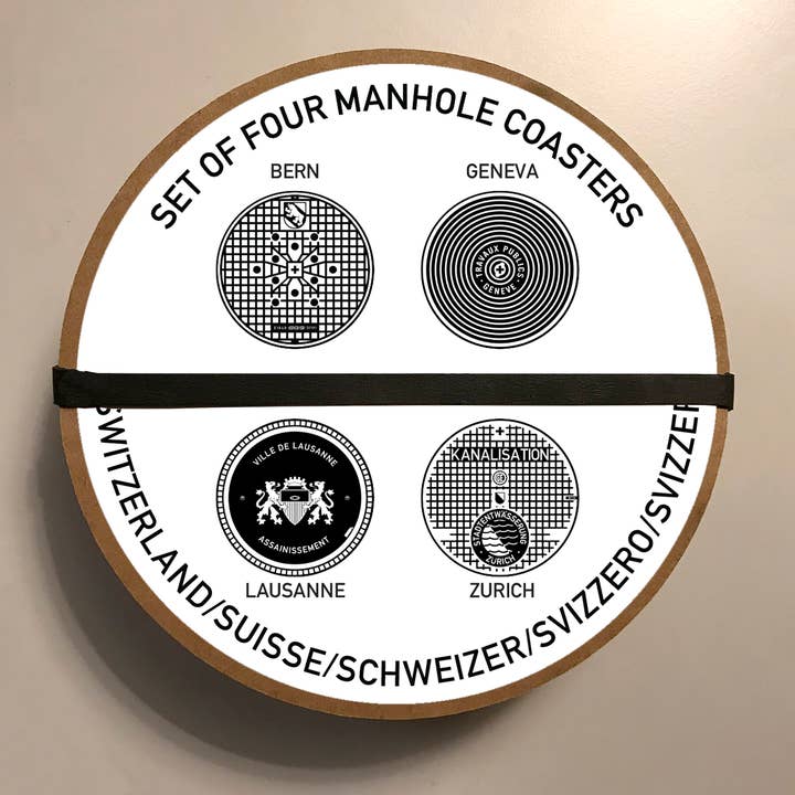 Tombino - Wholesale Coasters - Manhole Cover Coasters Switzerland1