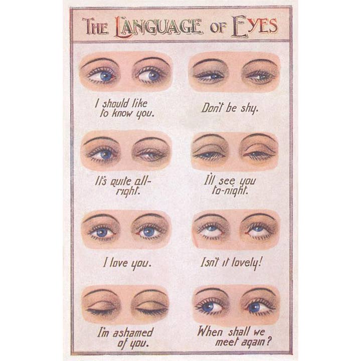 Stampa d'Arte AM-877 Linguaggio degli Occhi per la vendita all'ingrosso da parte di Found Image Press