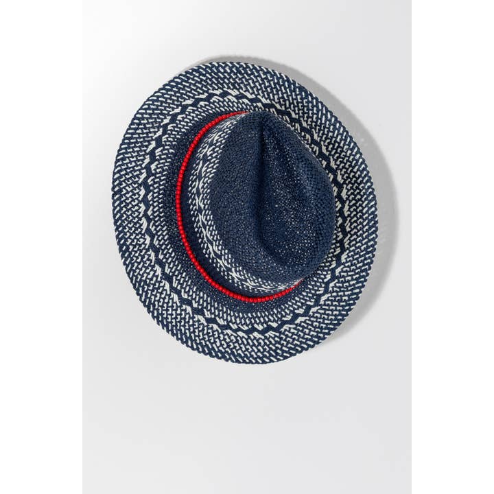 Shiraleah - Wholesale Straw Hat - Women's - AMES HAT, NAVY