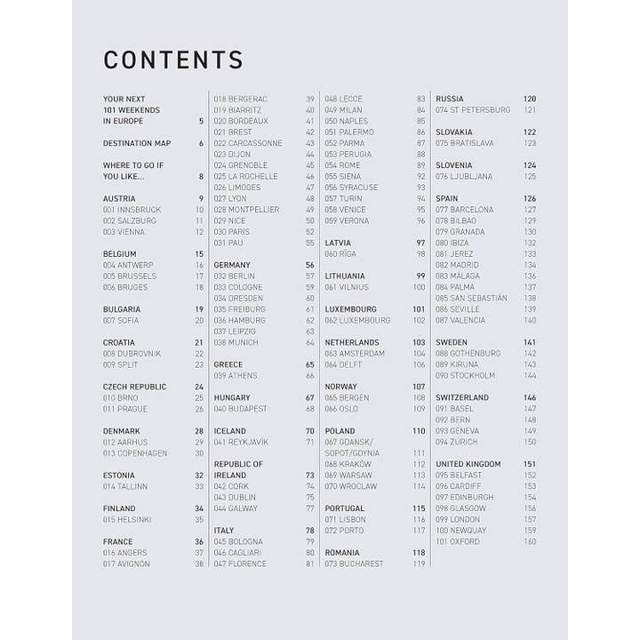 Fox Chapel Publishing – Engroshandel Rejser – 101 Weekender i Europa, 2. udg. - Vejviser2