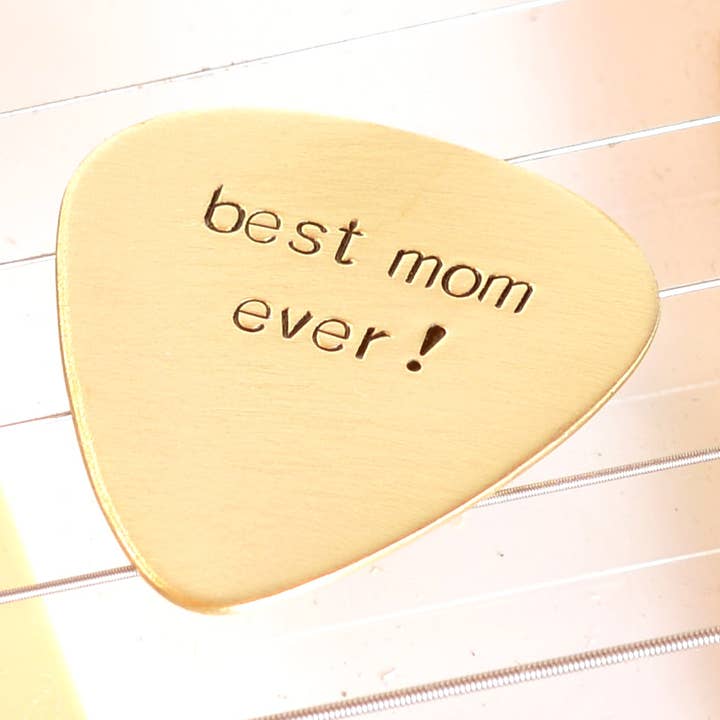 NiciArt LLC - Wholesale Music Accessory - Guitar Pick for the Best Mom Ever in Bronze for Special Moms and Mother’s Day0