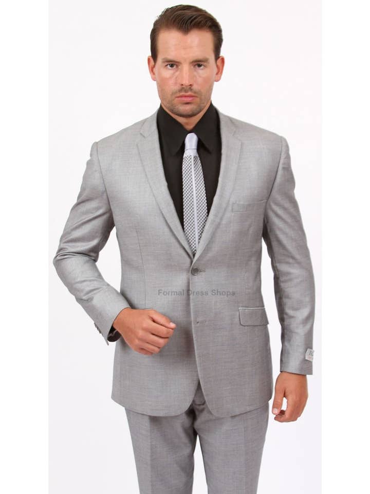 Slim Fit Men's Windowpane Pattern Suit - LAM130SA for wholesale by LA Merchandise