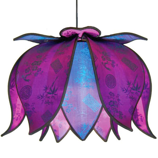 Hanging Blooming Lotus Lamp - Jewel for wholesale by Om Gallery